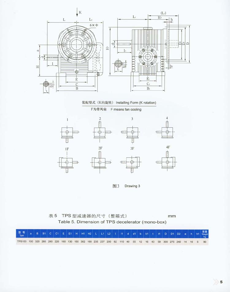 平面包絡環面蝸杆減速器