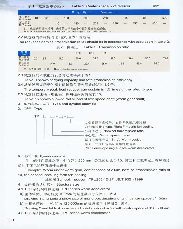 平面包絡環面蝸杆減速器