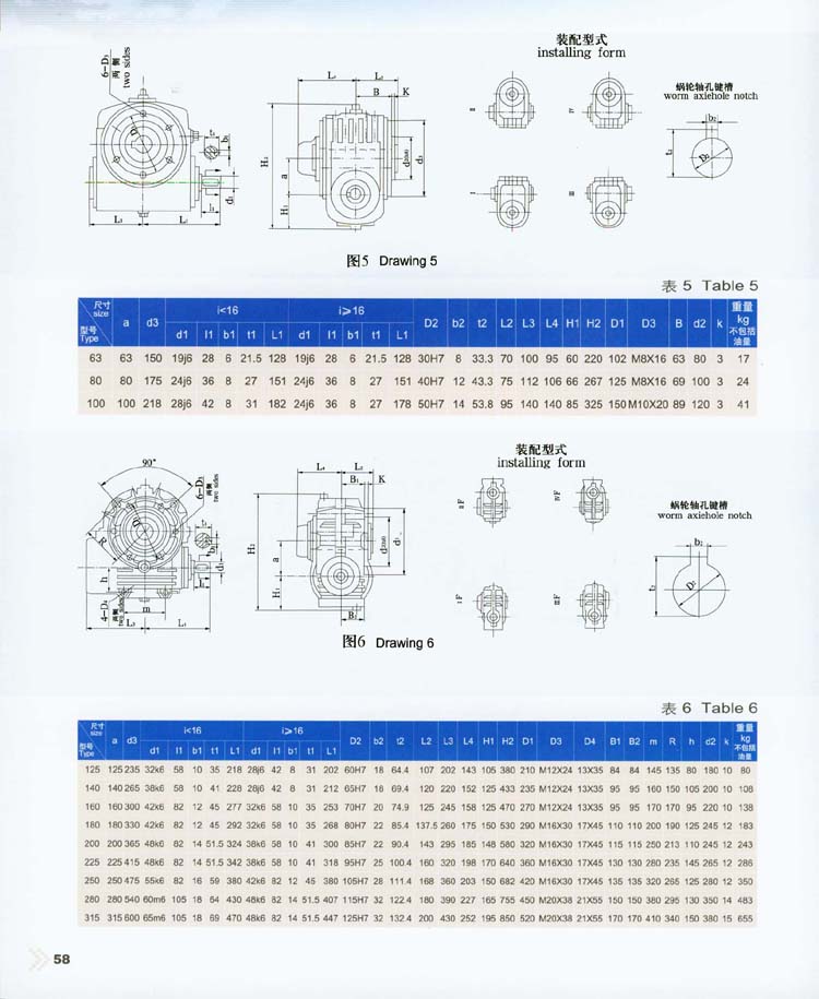 軸裝式圓弧齒圓柱蝸杆減速器