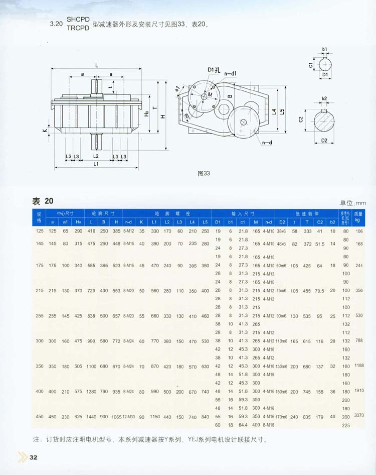 三環減速機外形尺寸